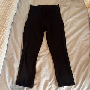 lululemon athletica Black Kids High-Waist Crop Leggings